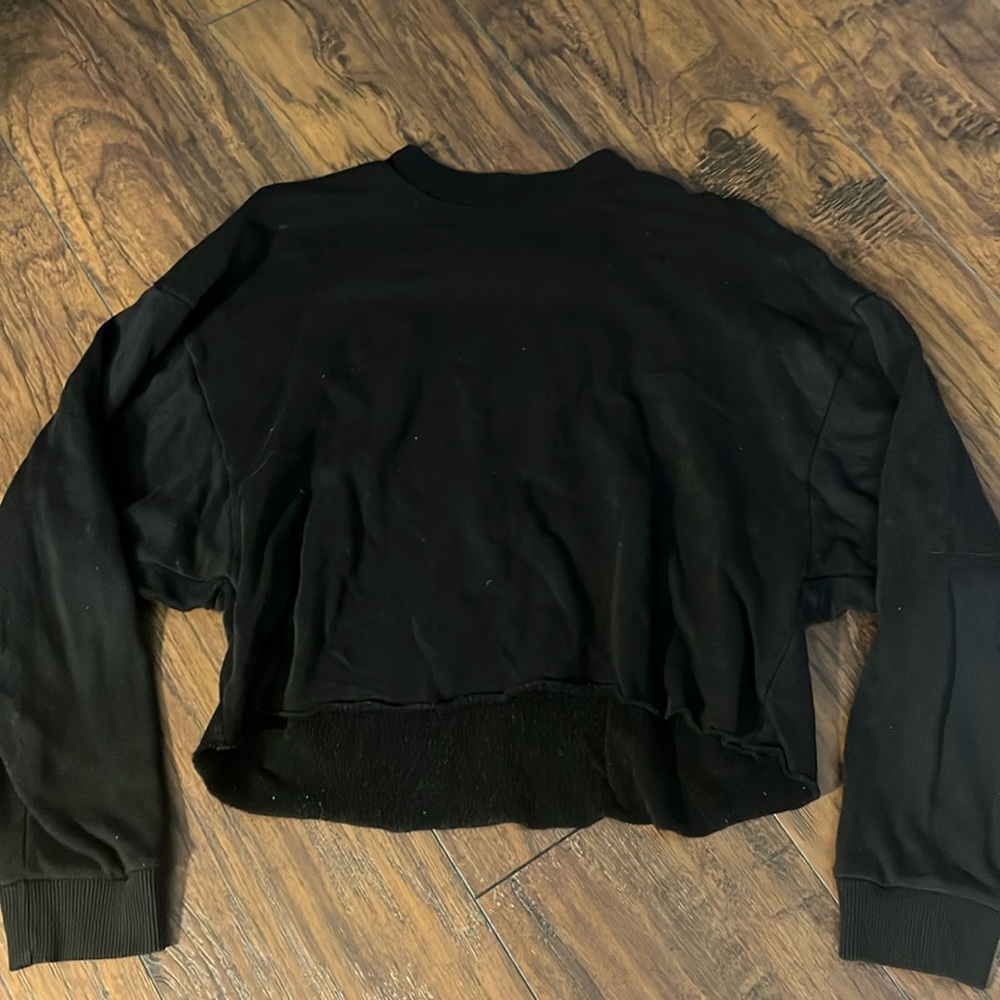 american eagle cropped crewneck sweatshirt super soft